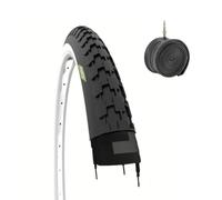 1 COPERTONE 26 X 1 1/2 (40-584) + CAMERA PNEUMATICO BIANCONERO PER BICI BICICLETTA VINTAGE OLANDA STRADALE ADULTO
