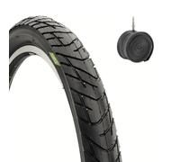 COPERTONE 26X2.125 + CAMERA PNEUMATICO SLICK 57-559 X CRUISER BICICLETTA IBRIDA