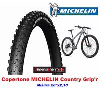 Pneumatico bicicletta Michelin Country Gripr Wire Access Line 26" x 2.10 nero (26" x 2.10)