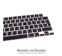 1 copertura per tastiera multilingue nera in stile layout UE per Air 13.6" 15.3" M2 M3 A2681 A2941 A3113, 2024 2023 2022 2021 Pro 14" 16" M1 M2 M3 M4 A3403 A2991 A2485, A2442, protettore per tastiera