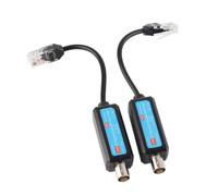 1 Coppia 10/100Mbps 1CH Reti IP passive Trasmettitore Coassiale Ricevitore Extender per IP NVR Cra Trasmissione efficiente fino a 220 m di distanza