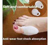 1 Coppia/2 Coppie/3 Coppie Di Morbidi E Comodi cuscinetti di protezione laterale per il dito più grande in silicone, maniche antifrizione e antidolore, indossabili con calze, unisex Fumetto,Colore uni