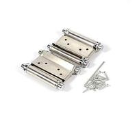 1 Coppia 3 selbstsc hliess Double Action nasconde le porta Cerniere a molla Double Action Nascosto Porta Spring cerniere per Saloon Cafe battente Porta a dondolo, Argento
