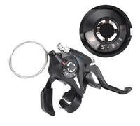 1 coppia 3 velocità 7 velocità a 8 velocità SHIFTER BASSILE Leva freno combo mtb mtb shifter deralleur compatibile con la maggior parte delle biciclette bici.(Only Right 7 speed)