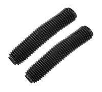 1 Coppia 390mm Moto Anteriore Forcella Stivali Ammortizzatori Copri Nero