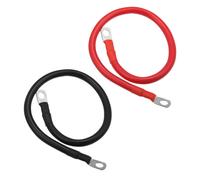 1 Coppia 4 AWG 1,5ft 3/8" Batteria Inverter Cavi, per Auto Nero Rosso