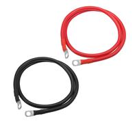 1 Coppia 4 AWG 3ft 3/8" Batteria Inverter Cavi, per Auto Nero Rosso