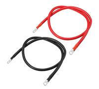 1 Coppia 4 AWG 3ft 5/16" Batteria Inverter Cavi, per Auto Nero Rosso