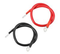 1 Coppia 6 AWG 18" 5/16" Batteria Inverter Cavi, per Auto Nero Rosso