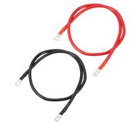 1 Coppia 6 AWG 3ft 3/8" 5/16" Auto Batteria Inverter Cavi, Nero rosso