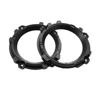 1 Coppia 7" Rotonda Faro Montaggio Staffa Proiettore Copertura Nero