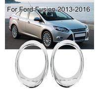 1 Coppia Anteriore L' R Cromo Nebbia per lampada Lunetta per orlo for per ford