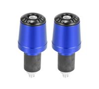 1 Coppia Blu Moto Manubrio Tappi 7/8" 22mm Alluminio Lega