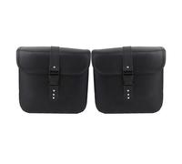 1 Coppia Borse Laterali Moto in Pelle PU Nera Saddlebag Panniers