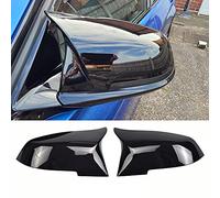 1 coppia Calotta Specchio Retrovisore a Sinistra Destra Coperchi a specchio laterale per BMW F20 F22 F23 F30 F31 F32 F33 F36 F87 M2 X1 E84 (Nero Brillante)