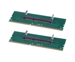 1 coppia di adattatori da DDR3 per notebook a desktop da DIMM a DIMM di facile installazione e compatibilità universale RAM adattatore