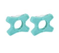 1 coppia di adattatori per pedali da ciclismo, convertitore con staffa piatta antiscivolo in ABS per bici da strada, prolunga del pedale esagonale antiscivolo con controllo e comfo (Blu)