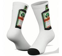 1 Coppia Di Calzini Unisex Stampati A 360 Gradi Con Motivo Scozzese E Cervo 3D, Comodi, Di Moda, Con Stampe Di Cartoni Animati E Anime Personalizzati, Adatti Come Regali Per Le Vacanze, Creativi E Int