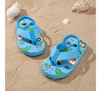 1 Coppia Di Ciabatte Estive Leggere In EVA Con Stampe Di Animali cartoni animati Per Bambini, Antiscivolo Per Spiaggia E Uso all'aperto EUR18,EUR19,EUR20,EUR21,EUR22,EUR23,EUR24,EUR25Fumetto,stampa da