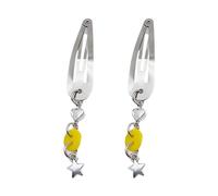 1 Coppia di Colori Multipli Può Scegliere Forcina Metallo Pendente Pendente Clip Per Capelli Per I Capelli Di Vacanza Laterale Forc