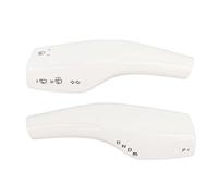 1 coppia di coperture per leva dello sterzo e per la leva del cambio, copertura protettiva decorativa in ABS anti-deformazione con installazione adesiva, upgrade per l’abitacolo (Bianca)