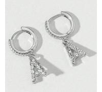 1 Coppia di eleganti orecchini pendenti alla moda color oro con lettera 26, orecchini iniziali adatti come regalo per amici e compagni di classe, che esaltano il fascino femminile grazioso e raffinato