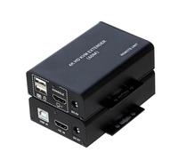 1 coppia di extender KVM USB HDTV 4K 60M su Ethernet RJ45 Cat6 compatibile con HDMI, video, TX e RX, doppio loop out for mouse e tastiera