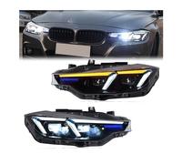 1 Coppia di fari Anteriori Adatti per la Serie 3 F30 F35 F80 2013-2018 Fari Anteriori per Auto aggiornati Full LED Faro Anteriore DRL Faro Anteriore Gruppo Ottico Anteriore (Xenon 1 Coppia)