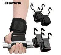 1 Coppia di Ganci per Sollevamento Pesi con Fasce per Polsi, Cinghie per Barra Manuale, Accessori da Palestra per Fitness, Ganci per Sollevamento Pesi, Guanti per Trazioni e Sollevamento Pesi Stile do