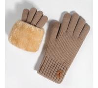 1 Coppia di guanti da donna invernali a doppio strato, rinforzati e con funzionalità touch screen, con disegno di corna di cervo, adatti per feste, guida, gioco, ciclismo, escursioni, scrittura e Ogni