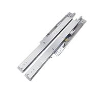 1 coppia di guide scorrevoli per cassetti, capacità di carico 45 kg, estensione completa, con cuscinetti a sfera, design nascosto, lunghezza 450 mm