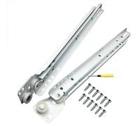 1 coppia di guide telescopiche resistenti per cassetti, 550 mm, robuste guide telescopiche per tastiera, cassettiera, capacità di carico 45 kg