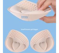 1 Coppia di Imbottiture spesse da 4 cm per reggiseno, Cuscinetti per il seno piccolo, rimovibili e lavabili. Inserti push-up per aumentare l'imbottitura. Accessori per biancheria intima e reggiseno Ta