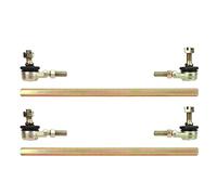 1 coppia di kit per tiranti da 330 mm con giunto a sfera per ATV e quad da 50-250, include 2 tiranti e 4 estremità dei tiranti, collegamento dello sterzo in lega d'acciaio