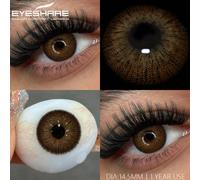 1 coppia di lenti a contatto colorate morbide, monouso per un anno, adatte per appuntamenti e uso quotidiano, lenti a contatto di moda Idrogel