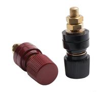 1 coppia di morsetti in ottone 300A M10 con terminale isolato per saldatrici, generatori di ricarica, pannelli solari, camper e camion - tipo JS-555