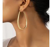 1 Coppia Di Orecchini Circolari Personalizzati In Stile Europeo E Americano Tagli UnicaFerro