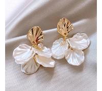 1 Coppia Di Orecchini Eleganti Da Donna Per Uso Quotidiano, Di Alta Qualità, Delicati, Con Disegno A Petali E Fiori, Ideale Come Regalo Per San Valentino, Mamma, Festa Della Mamma Tagli UnicaLega di z
