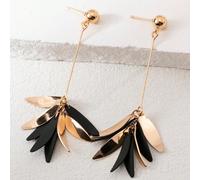 1 Coppia di orecchini eleganti e di alta gamma, colorati, con petali, gocce, foglie e nappe, lunghi, adatti per le donne, delicati e dolci, ideali come regalo per vacanze estive e primaverili Tagli Un