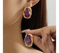 1 Coppia di orecchini pendenti con perle dalla forma unica, eleganti orecchini vintage alla moda per le donne Tagli UnicaLega di zinco
