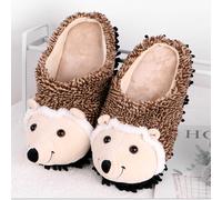 1 coppia di pantofole ricci da cartone animato Slifori per interni inverno