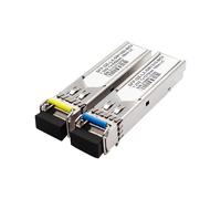 1 Coppia di Ricetrasmettitori SFP da 1,25 GHz, Modulo SFP A Fibra Singola Monomodale con Connettore LC, Portata 10 , per H3C e Ruijie