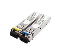 1 Coppia di Ricetrasmettitori SFP da 1,25 GHz, Modulo SFP A Fibra Singola Monomodale con Connettore LC, Portata 20 , per H3C e Ruijie