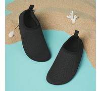 1 Coppia Di Scarpe Da Acqua Semplici Di Colore Tinta Unita Per Bambini, Nere Per Ragazzi EUR22-23,EUR24-25,EUR26-27,EUR28-29,EUR30-31,EUR32-33,EUR34-35,EUR36-37,EUR38-39,EUR40-41,EUR42-43,EUR44-45,EUR
