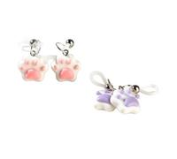 1 coppia di sexy regolabile pinza capezzolino anelli capezzolino per le donne non piercing principiante fetiche adulti flirtare in giro giocattoli sessuali per coppie (B-Pink)