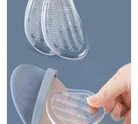 1 Coppia Di Solette Imbottite Da Tacchi Alti A Punta Rotonda Morbide Con Semicotone Anti-dolore E Antiscivolo Per Scarpe Casual Con Pads Peaches Del Fronte Del Piede Tagli Unica,2 paiaMotivo struttura