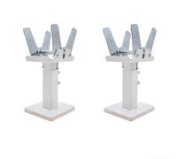 1 coppia di staffe di supporto per radiatore, staffe da pavimento in acciaio regolabili in altezza per radiatori a pannello, kit di piedini di montaggio a pavimento per la casa