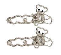 1 Coppia Elegante Liquido Gatti Oculare Farfalla Clip Per Capelli Hollowout Disegna Barretta Per Le Donne E Adolescenti Quotidiano