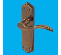 1 Coppia Frelan Parigi Suite Chiusura a Leva Maniglia Set, Bronzo Antico JV281AB