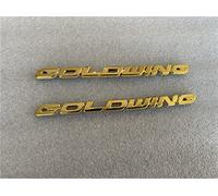 1 Coppia GL 1800 ABS 3D Coperchio Della Batteria Emblema Carena Laterale Sticker Decal Simbolo Mark Chrome Per Goldwing GL1800
